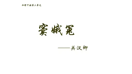 《窦娥冤》ppt课件