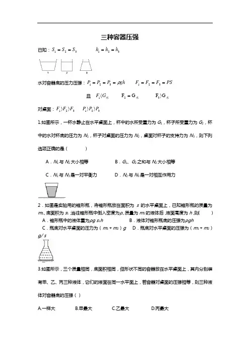 07--三种容器压强