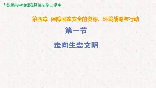 人教版高中地理选择性必修三第四章保障国家安全的资源、环境战略与行动