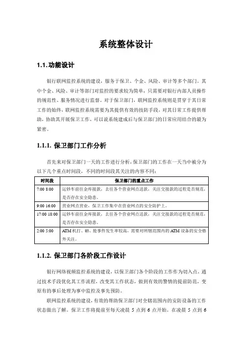 银行联网监控解决方案