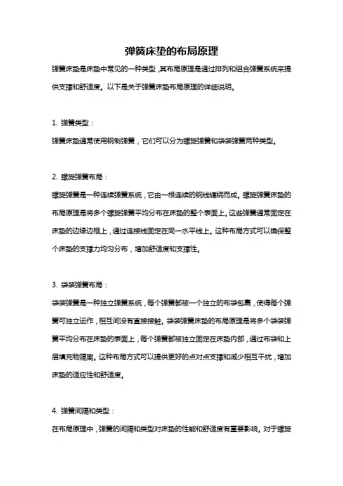 弹簧床垫的布局原理