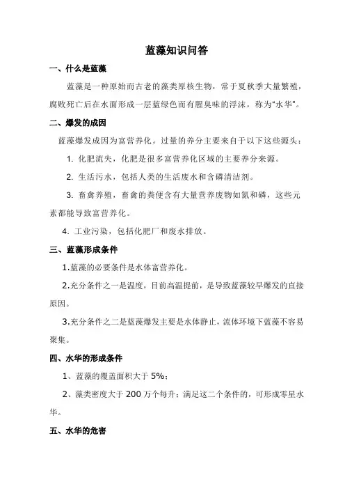蓝藻知识问答