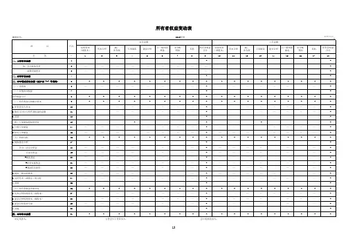 国资委企业财务报表201X模板-分体式
