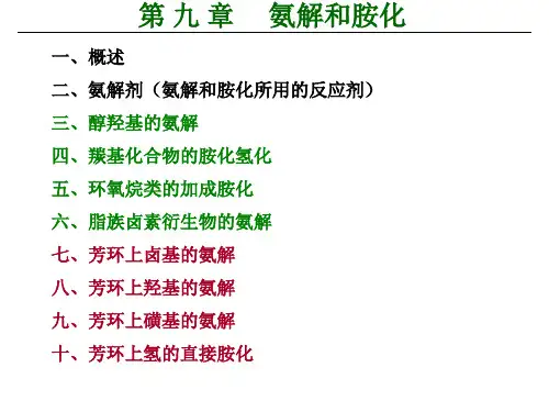 9章-精细有机合成与工艺