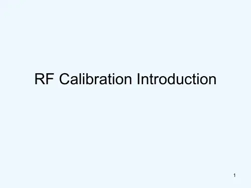 高通RF Calibration 介绍 PPT