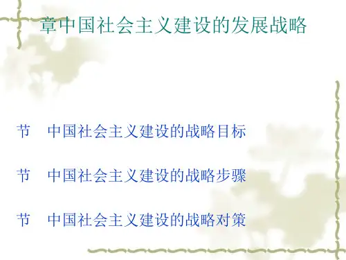 中国社会主义建设的战略步骤与对策