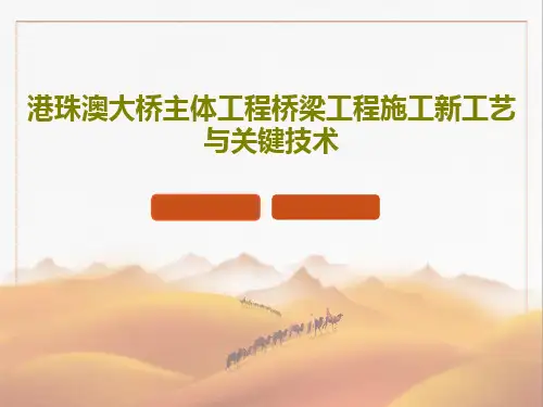 港珠澳大桥主体工程桥梁工程施工新工艺与关键技术共78页