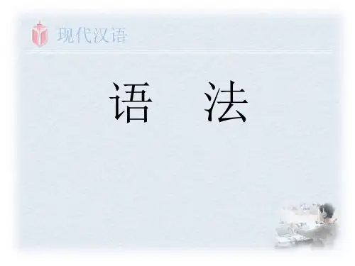 现代汉语基础知识语法  ppt课件