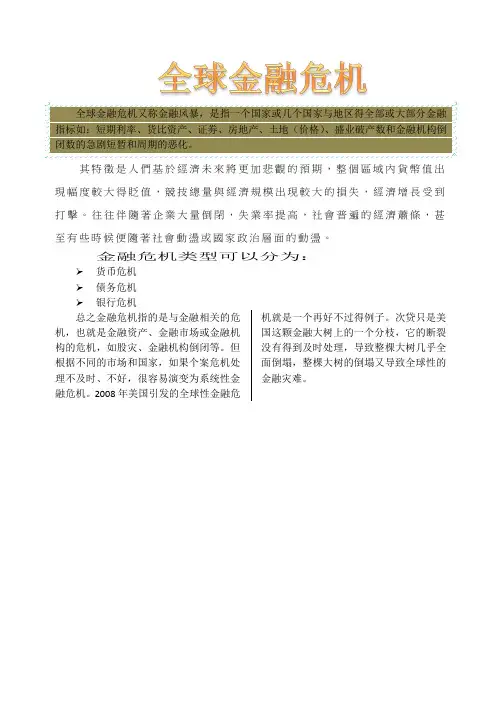全球金融危机