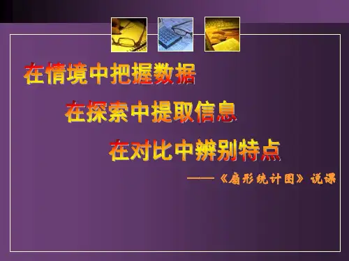 人教版六年级上册数学《扇形统计图》说课课件