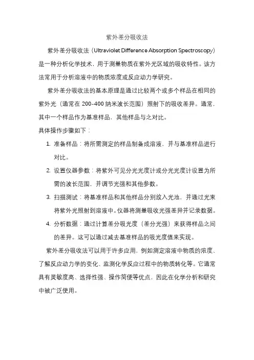 紫外差分吸收法