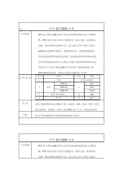 PVC加工助剂ACR