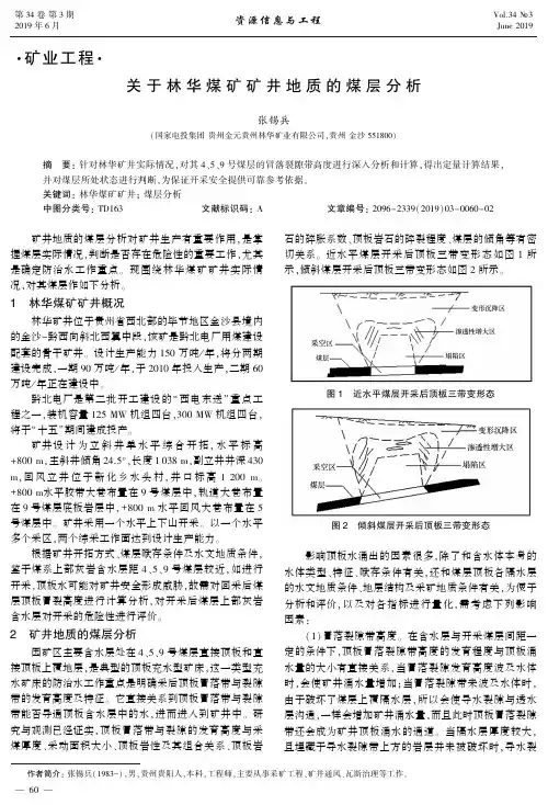 关于林华煤矿矿井地质的煤层分析