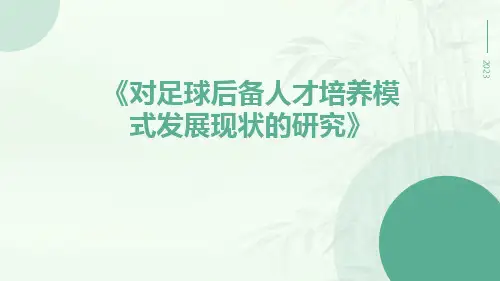对足球后备人才培养模式发展现状的研究
