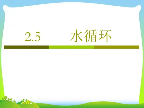 苏科版八年级物理上册2.5水循环 课件 (共19张PPT)