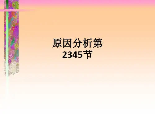 原因分析第2345节PPT课件