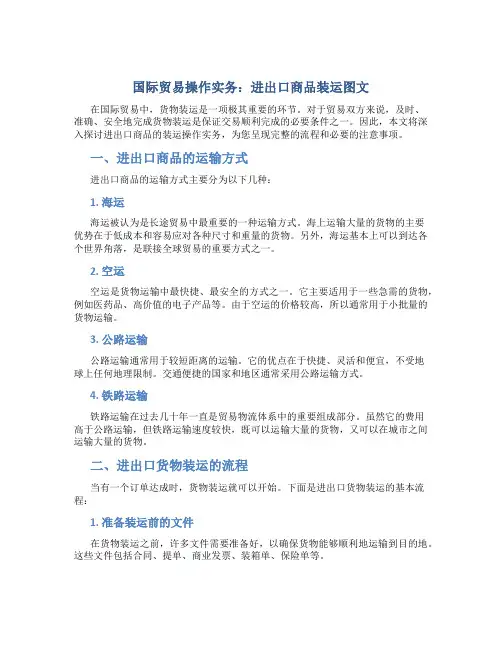 国际贸易操作实务进出口商品装运图文