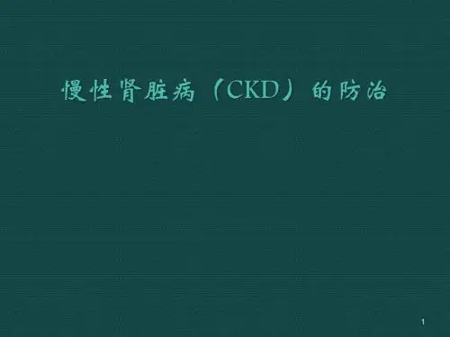 慢性肾脏病ppt课件