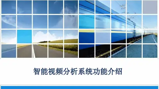 智能视频分析系统功能介绍PPT课件