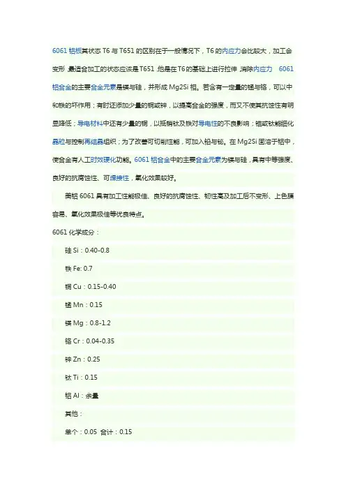 6061铝板与5052铝板区别
