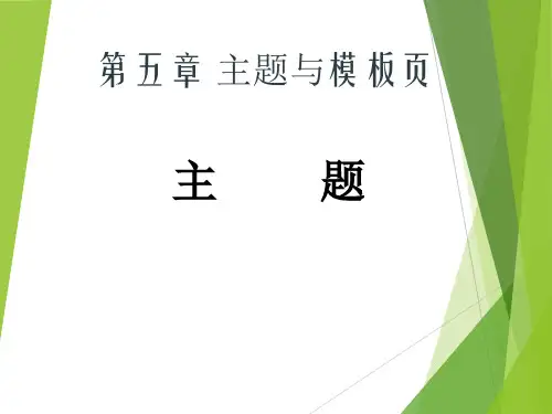 第五章 主题和母页