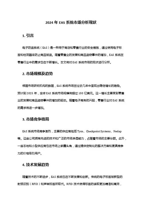 2024年EAS系统市场分析现状