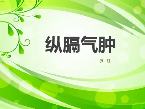 纵膈气肿PPT课件