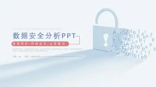 数据网络安全分析汇报ppt