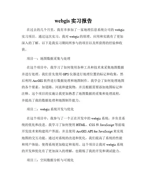 webgis实习报告