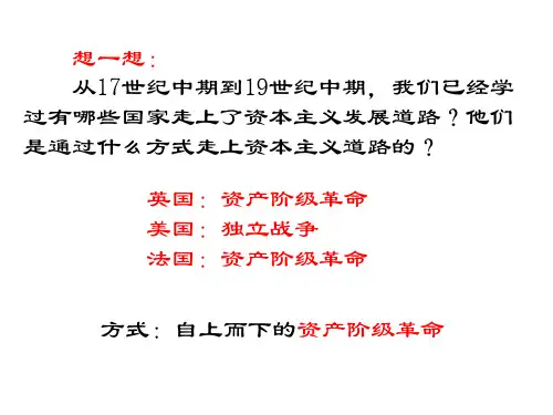 人教部编版_九年级历史俄国的改革优秀课件
