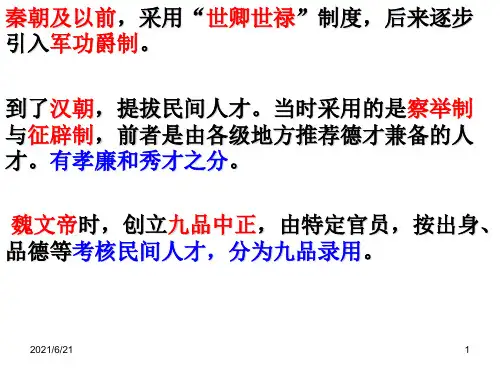 科举考试PPT课件