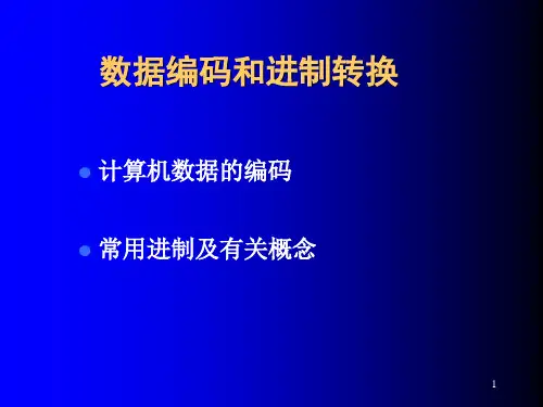 数据编码和进制转换讲解