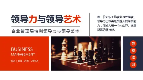 简约大气企业管理层培训领导力与领导艺术培训PPT课件