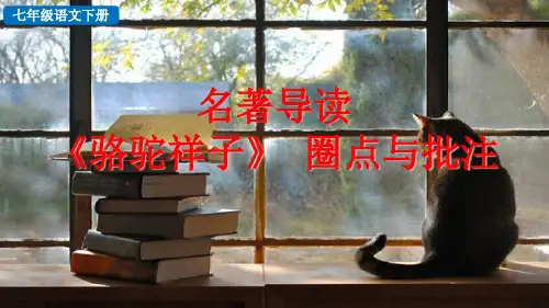 部编版七年级语文下册--名著导读 《骆驼祥子》 圈点与批注(精品课件)
