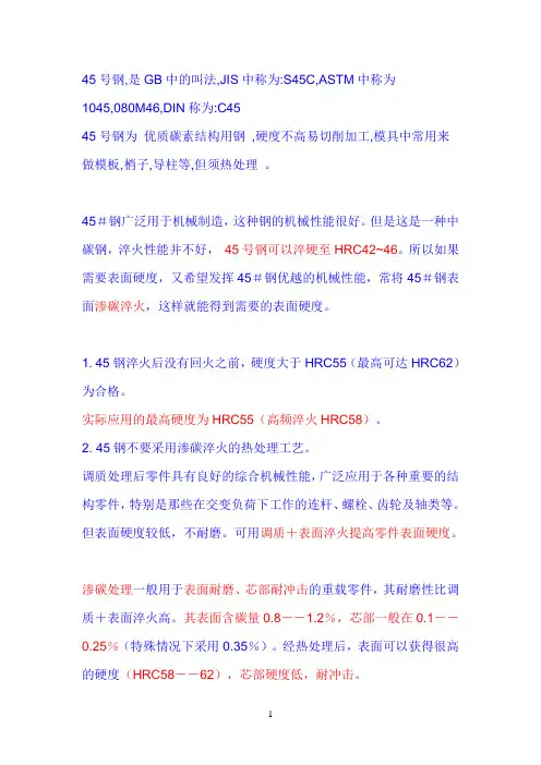 45钢硬度