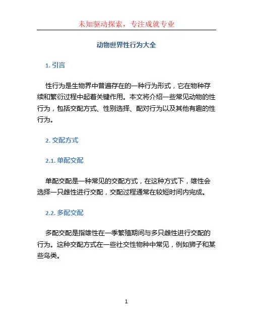 动物世界性行为大全 (2)