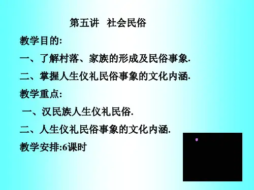 第六章人生礼仪民俗