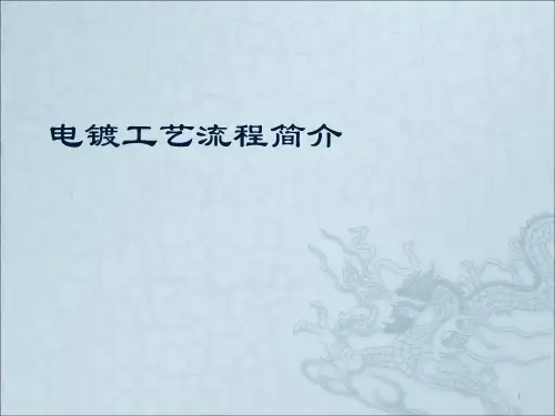 电镀工艺流程介绍ppt课件