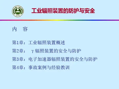 工业辐照装置的安全与防护129页PPT