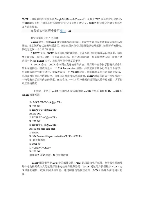 SMTP和POP3原理分析