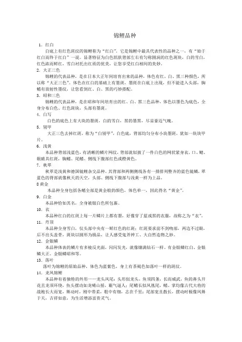 锦鲤百科  P180-183