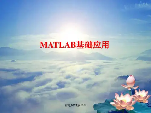 Matlab编程---第一章---Matlab中的数组操作ppt课件