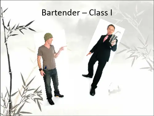 调酒师培训(英文版) PPT