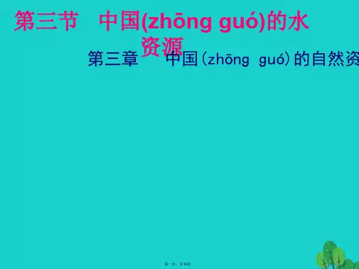 山东省聊城市东昌府区湖西中学八年级地理上册3.3中国的水资源课件湘教版