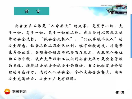 安全生产经验分享PPT课件