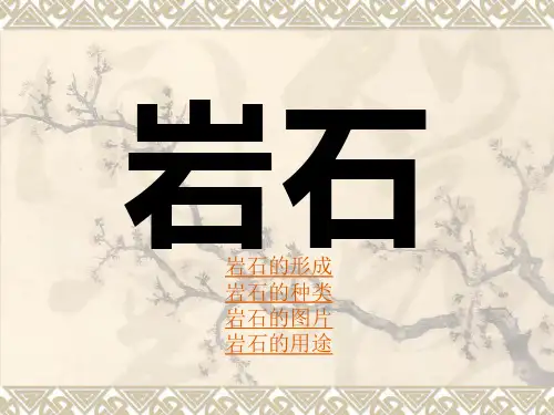 岩石的形成