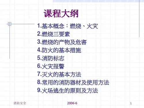 工厂消防培训ppt课件