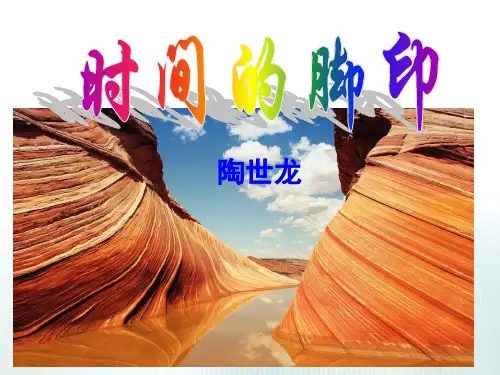 八年级语文部编版下册《时间的脚印》优秀PPT课件(共42页)