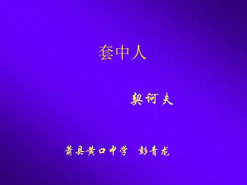 高中语文必修一《8 套中人》彭青龙PPT课件 名师优质课鲁人1
