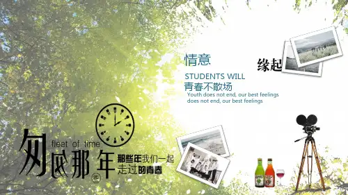 匆匆那年我们的青春回忆相册通用PPT动态课件